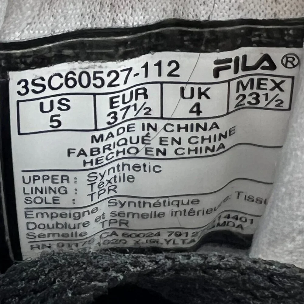 Fila Vulc 13 Mens 1SC60526-112 White Synthetic Lifestyle Size 5 Sneakers Shoes